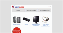 Desktop Screenshot of komparsa.com