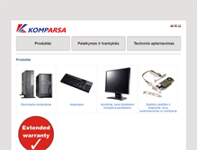 Tablet Screenshot of komparsa.com